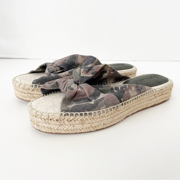 Splendid Espadrille Slide Sandals Women's Size 10 Camo Albany Platform Slip On - Picture 8 of 9